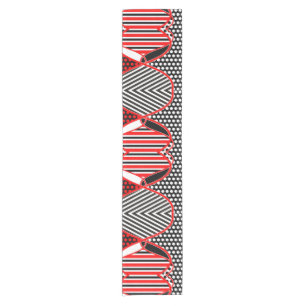 Chemin De Table Court Abstrait Points de rayures Motif + vos idées