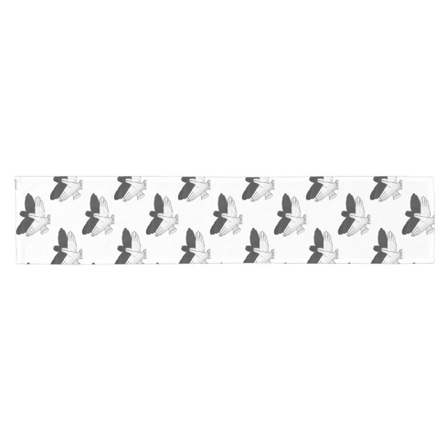 Chemin De Table Court Aigle de silhouette (Horizontal)