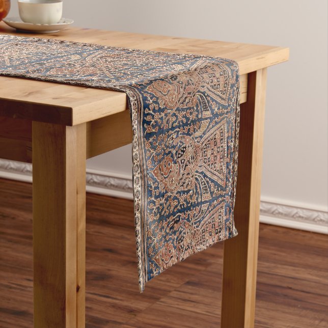 Chemin De Table Court Antique Oriental Indonésie Mawa Motif (In Situ)
