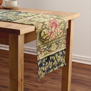 Chemin De Table Court Arbre de William Morris d'art vintage floral de la