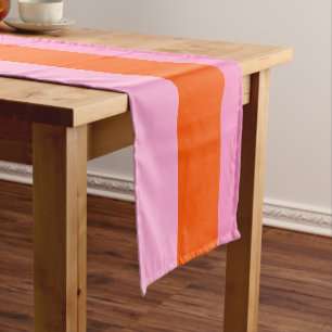 Chemin De Table Court Arche arc-en-ciel rose et orange
