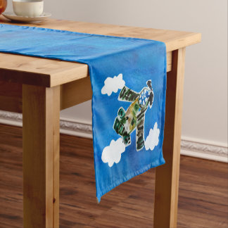 Chemin De Table Court Army Jet "Art by Kids"