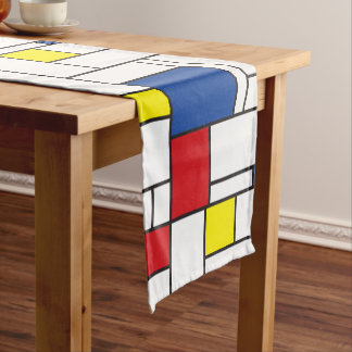 Chemin De Table Court Art Moderne Géométrique Minimaliste De Stijl Mondr