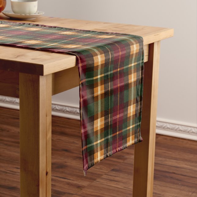 Chemin De Table Court Autumn Plaid (In Situ)