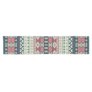 Chemin De Table Court Aztèque vintage rustique de coeur