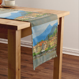 Chemin De Table Court Bellagio Italie Poster Table Runner