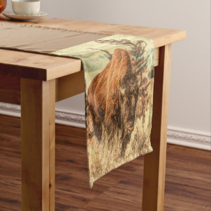 Chemin De Table Court Bison sauvage des bois