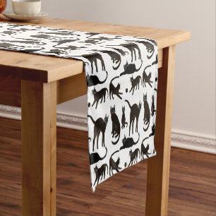 Chemin De Table Court Blackie le coureur de table de chat noir