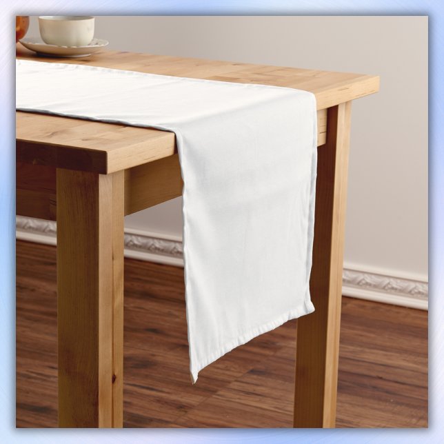 Chemin De Table Court Blanc clair | (Créateur téléchargé)