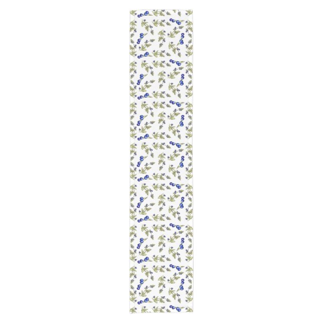 Chemin De Table Court bleuets sur la vigne (Devant)
