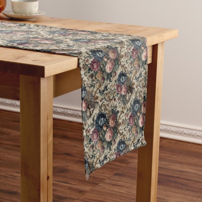 Chemin De Table Court Blue Moon Grimoire - Gothique Victorien (In Situ)