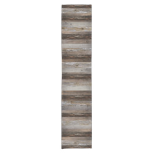 Chemin De Table Court Bois récupéré Bois rustique Bois Vintage