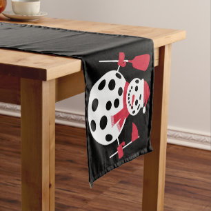 Chemin De Table Court Bonhomme de neige famille chapeau de Père Noël Noë