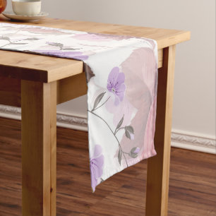 Chemin De Table Court Bouquets de Roses 5