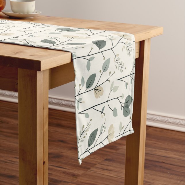 Chemin De Table Court Branches de Serenity Scandinavian Table Runner (In Situ)