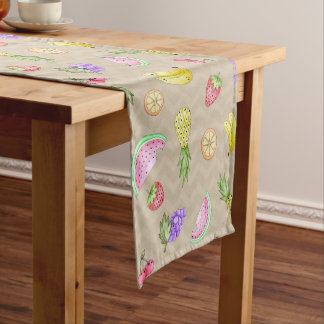 Chemin De Table Court Caminho de Mesa Linha Frutas Fun