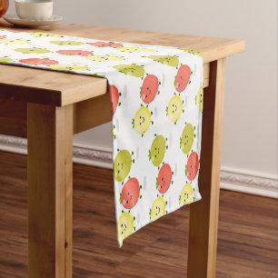 Chemin De Table Court Caricature de tomates cerises mûres