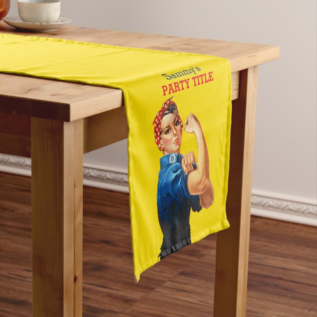 Chemin De Table Court C'est votre Rosie Party personnalisée Personnalise (In Situ)