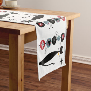 Chemin De Table Court Chat frais de MCM de la rétro moitié du siècle