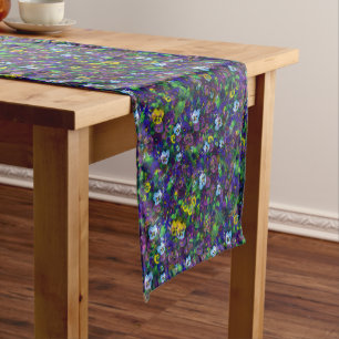Chemin De Table Court Chemins de table pensées [violettes] x3 tailles