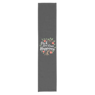Chemin De Table Court Choisissez votre propre bonheur Pomme saison de cu