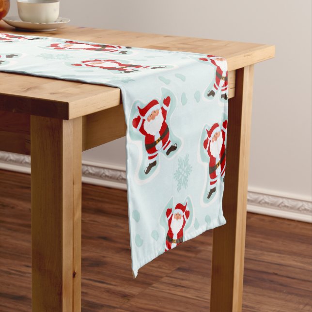 Chemin De Table Court Christmas Elements Santa Claus Table Runner (In Situ)