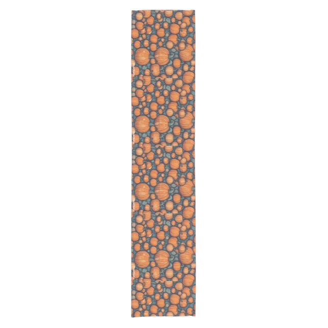 Chemin De Table Court CITROUILLE AI Thanksgiving et coureur de table Hal (Devant)