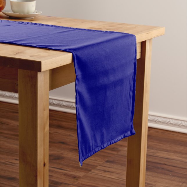 Chemin De Table Court Classe de 2024 Nom du diplômé Marine Bleu Blanc Or (In Situ)