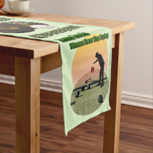 Chemin De Table Court Conception Motivationnelle Des Boules De Pelouse,