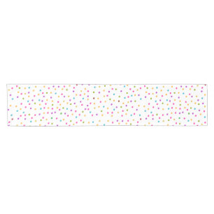 Chemin De Table Court Confettis colorés abstraits élégants