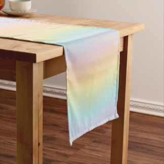 Chemin De Table Court Couleur arc-en-ciel Couleur de la table Runner