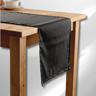 Chemin De Table Court Couleur Noir Onyx Professionnel Classic Elegant