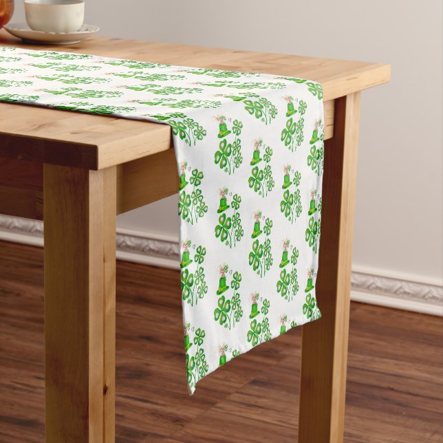 Chemin De Table Court Coureur de nappes St. Patrick's Day Mice (In Situ)