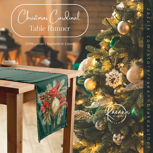 Chemin De Table Court Coureur de table Cardinal de Noël (Créateur téléchargé)