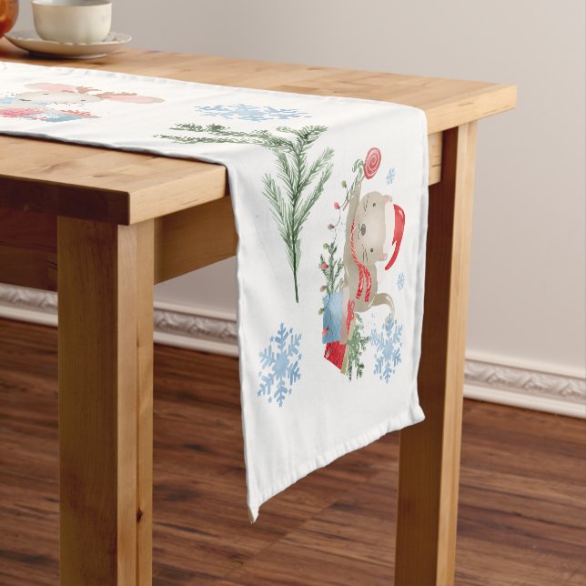 Chemin De Table Court Coureur de table de Noël 'PETS' (In Situ)
