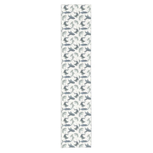 Chemin De Table Court Coureur de table de requins Motif de requin aqua
