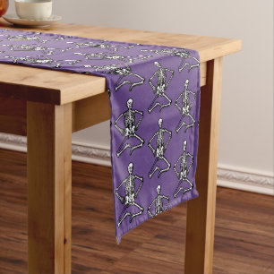 Chemin De Table Court Coureur de table de squelette d'Halloween