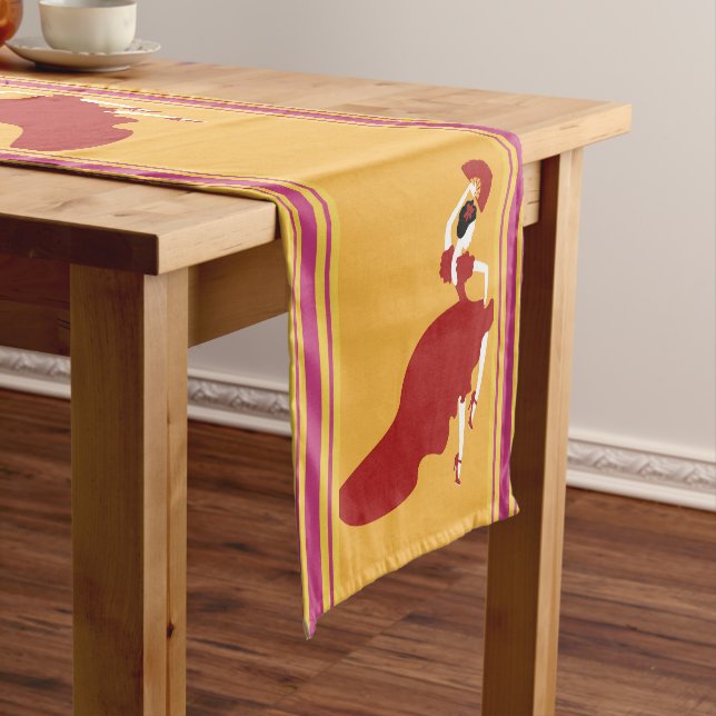 Chemin De Table Court Coureur de table flamenco (In Situ)