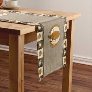Chemin De Table Court Coureur de Tableau de citrouille