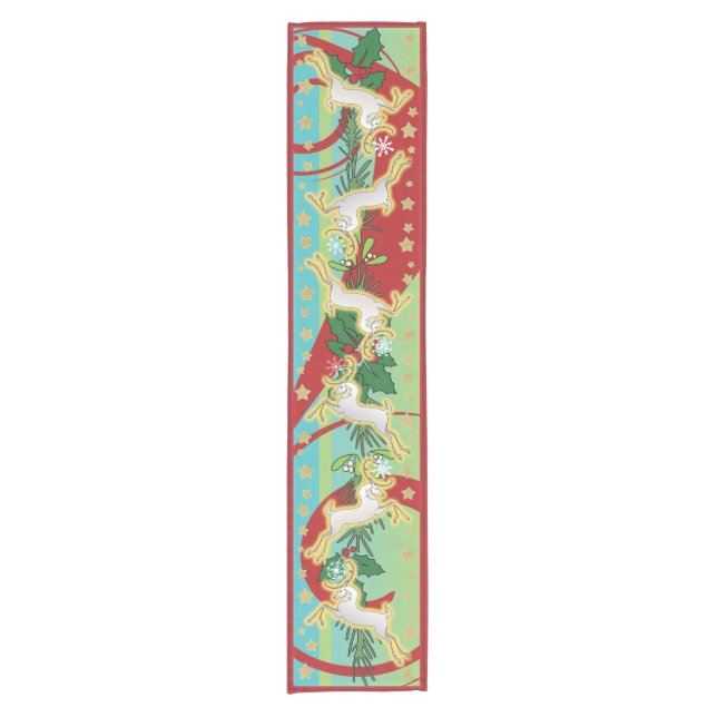 Chemin De Table Court Coureur de Tableau de Runedeer de 2018 vacances (Devant)