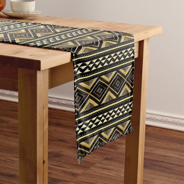 Chemin De Table Court Coureurs de table en tissu de boue africaine (Créateur téléchargé)