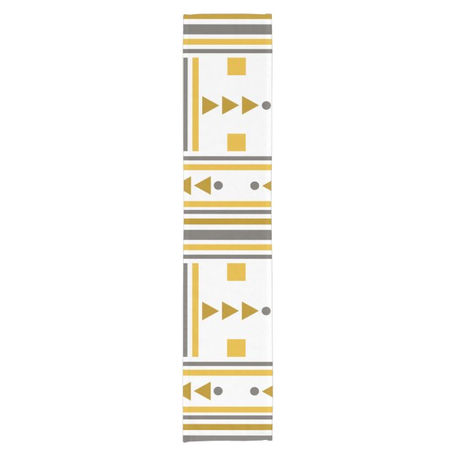 Chemin De Table Court Courte Table Runner Avec Motif géométrique (Devant)