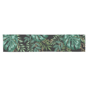 Chemin De Table Court Cuisine à la maison de décor de Monstera de paum