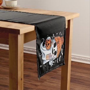 Chemin De Table Court Cute Ghost Boire Café Halloween Café glacé