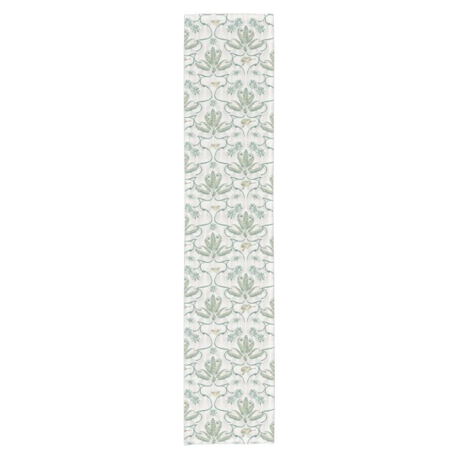 Chemin De Table Court Damask Fern (Devant)