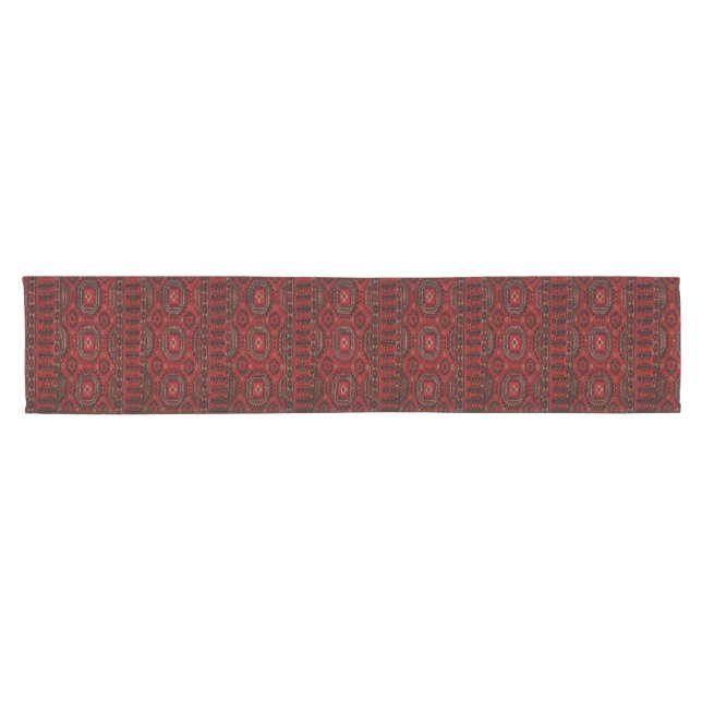 Chemin De Table Court Design de tapis Oriental antique (Horizontal)