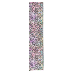 Chemin De Table Court Design Iridescendant Leopard Series 6