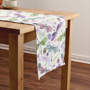 Chemin De Table Court Dragonflies Pastel