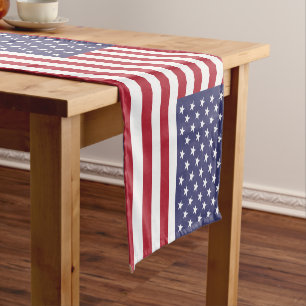Chemin De Table Court Drapeau américain & Sports Amérique décoration de