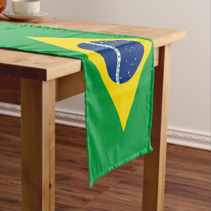 Chemin De Table Court Drapeau brésilien & Sports décoration de la maison